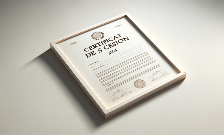 Certificat de Cession 2024