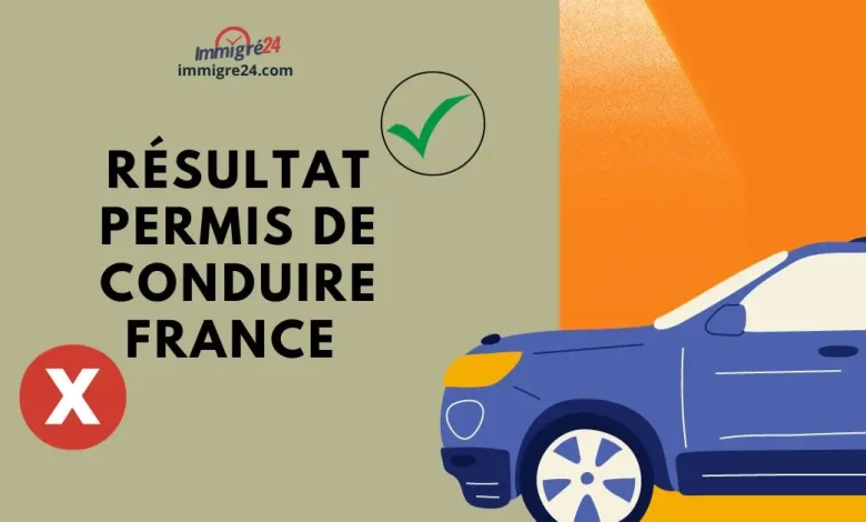 Résultat permis de conduire France 2024